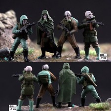 1/72 Miniature Russian Alpha Chemical Defense 4-Persons Special Forces Model