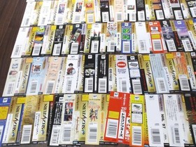 Sega Saturn Spine Cards Only Lot 106 SS Obi Paper Inserts Rare Japan JP