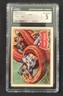 BATMAN TOPPS 1966 #24A - TIGHT SQUEEZE - RED BAT LOGO - CGC