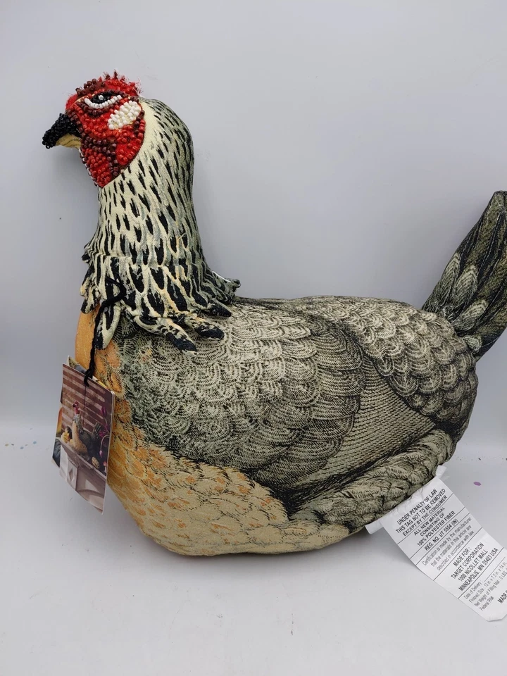 Almohada de pollo adornada John Derian de Target 13 pulgadas x 7 1/2 pulgadas x 14 pulgadas Foto 2 de 4