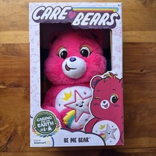 2024 Care Bears BE ME BEAR 14" Plush Shooting Star Rainbow Belly Badge NEW
