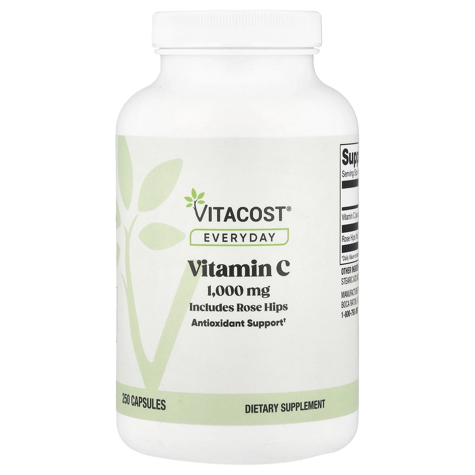 Everyday, Vitamin C, 1,000 mg, 250 Capsules