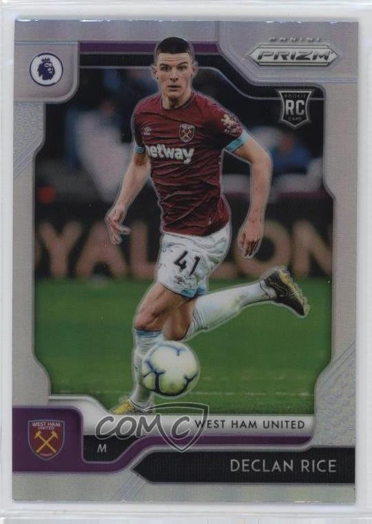 2019-20 Panini Prizm Premier League Silver Prizm Declan Rice #7 o8g