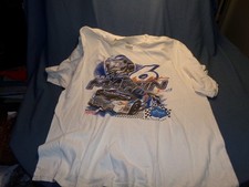 Vintage Mark Martin VIAGRA 2002 Nascar Tour White T Shirt 2XL Distressed