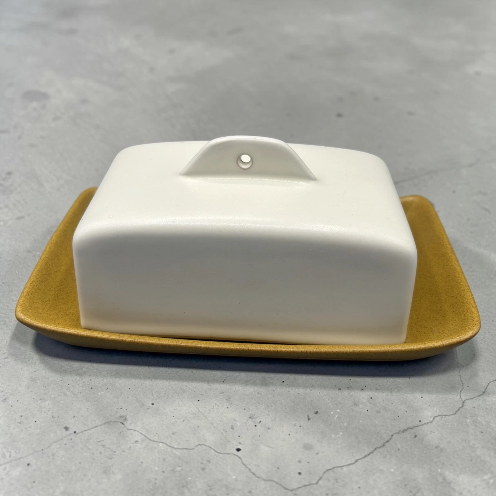 Vintage Denby Ode Butter Dish & Lid