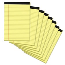8 Pack Legal Pads 5x8 Small Note Pads 240 Sheets Perforated Yellow 5x8 Inch