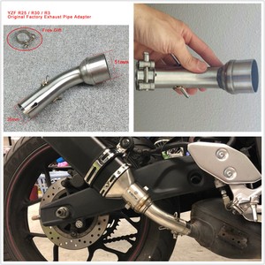 Motorcycle Exhaust Middle Connecting Link Pipe Elbow For Yamaha Yzf R25 R30 R3 Ebay