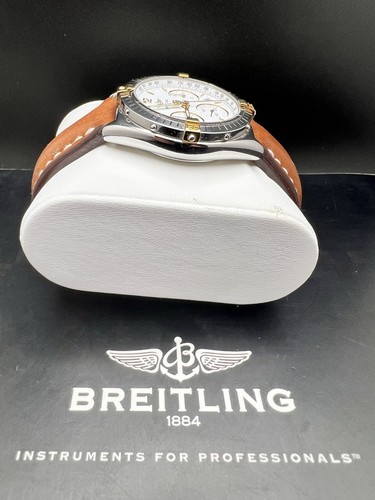 Breitling 36mm Chrono Sextant B55047 MechaQuartz White Dial, NOS Strap, and Box - Picture 11 of 24