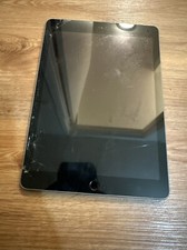 Apple iPad 6th Gen - 9.7" A1954 - For Parts As Is Silver Cracked Q13