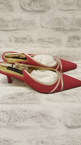 Slingback scarpe Red Jacques Clutch 38 Pomegranate Pink 5 Bag Vert amp; Size 51qpPwxSqE