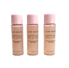 3 X GLOW RECIPE Watermelon Glow PHA  BHA Pore-Tight Toner MINI 0.84 Fl. Oz.