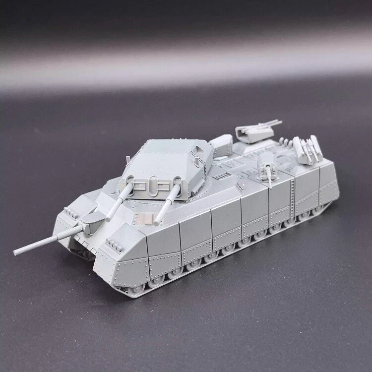 3D Printed 1/300 WW II Germany Krupp P1000 Super Heavy Tank Unpainted Kit Model - Image 3 of 4