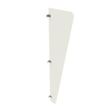 Urinal Partition Screen Coloured Acrylic Wall-Mounted 180cm High