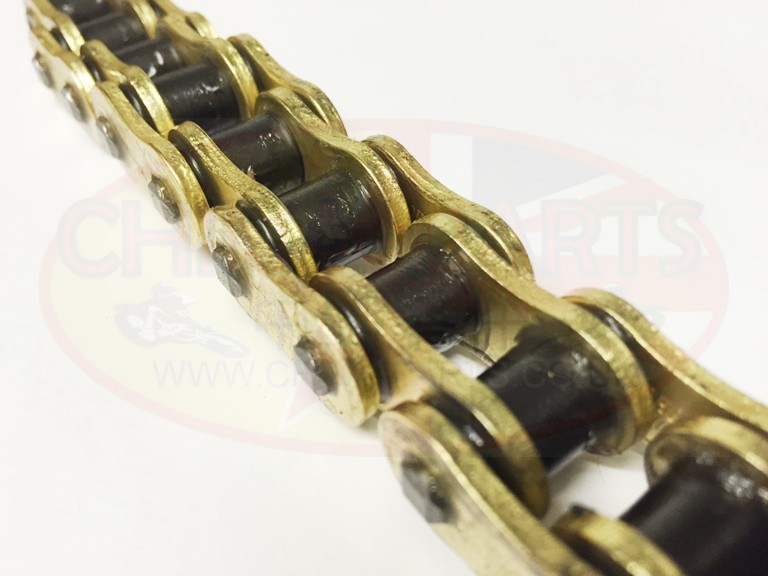 Heavy Duty Motorcycle X-Ring Gold Drive Chain 530-118L