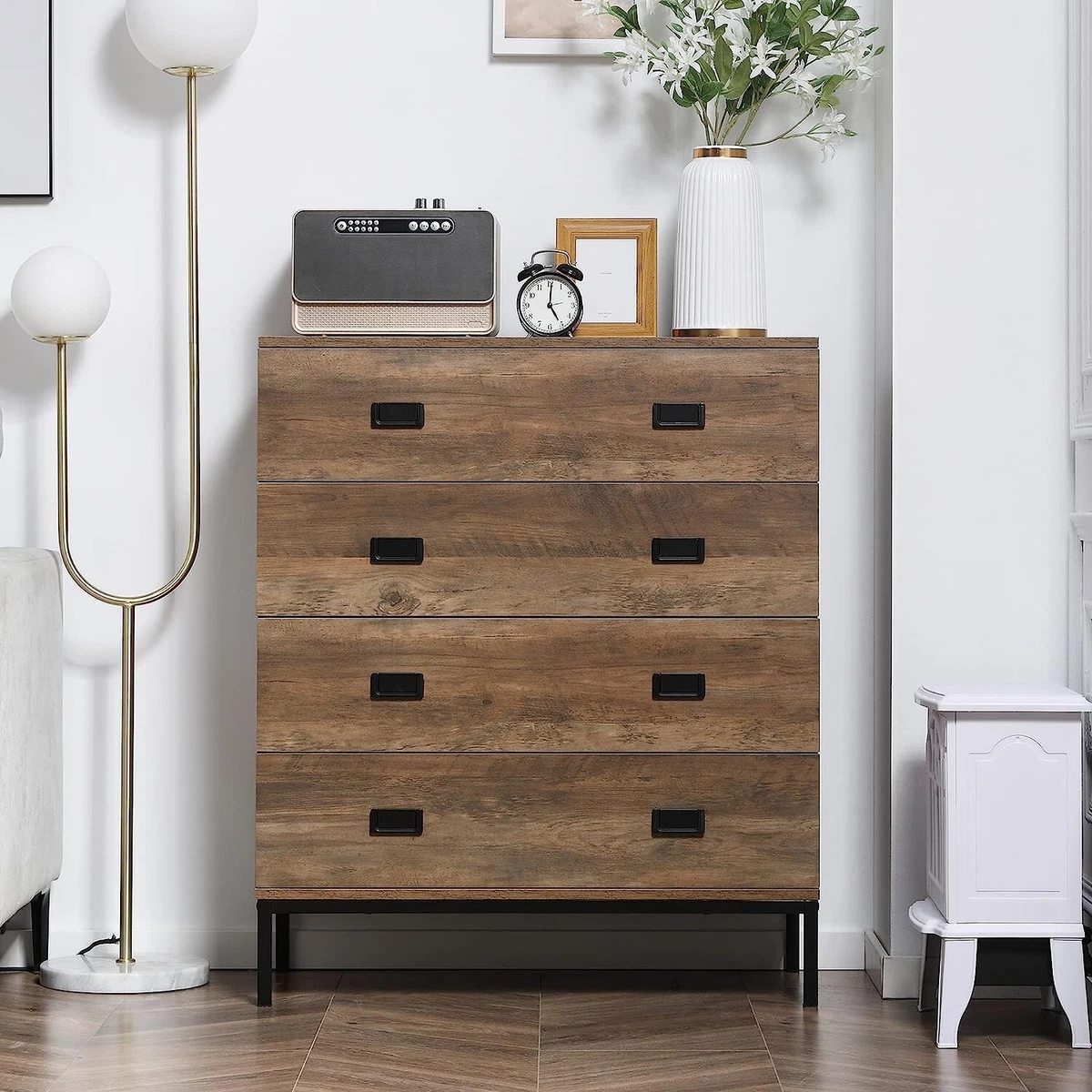 Brown grey dresser deals