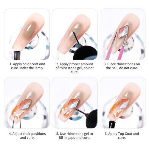 Born Pretty 10g Nail Rhinestones Adhesive Glue Gel UV LED Paste Crystal Gem - Picture 3 of 7