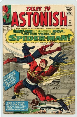 TALES TO ASTONISH #57 ( 1964 ) MARVEL ( VG/FN ) GIANT-MAN & WASP vs SPIDER-MAN