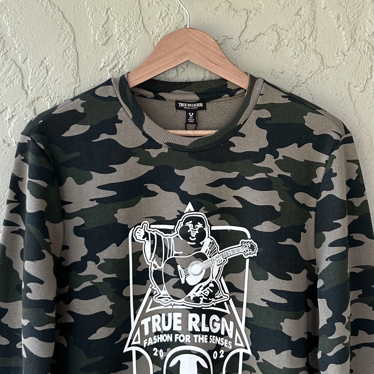 True religion hotsell camo sweatshirt