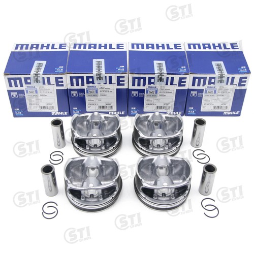 MAHLE 4x Pistons Rings Set For Mercedes-Benz M274.910 1.6T C180 CGI E180 SLC180