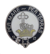 Macdonald of Sleat Clan Scotland Scottish Name Pin Badge - By Sea & Land