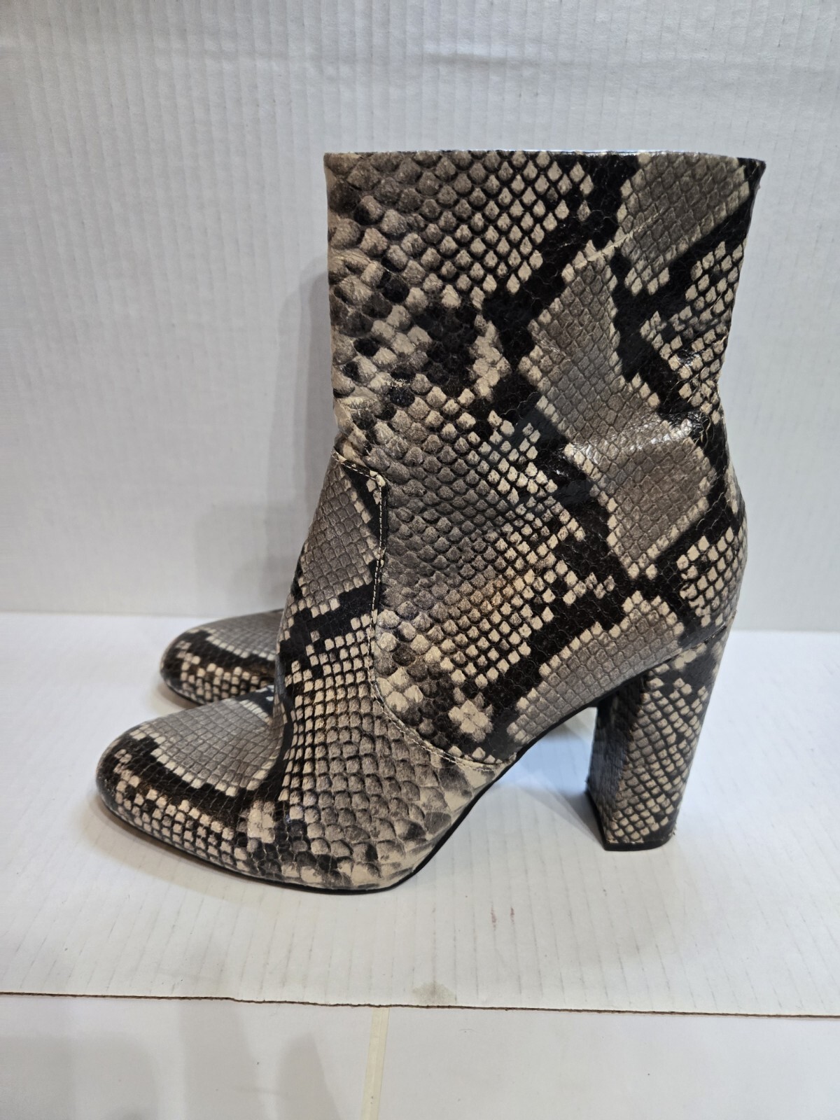 Steve Madden Ragan Snake Print Bootie Size 8 - image 1