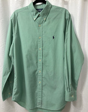 Ralph Lauren Polo Mens Long Sleeve Multicolor shirt with Polo Logo Size 16 32-3