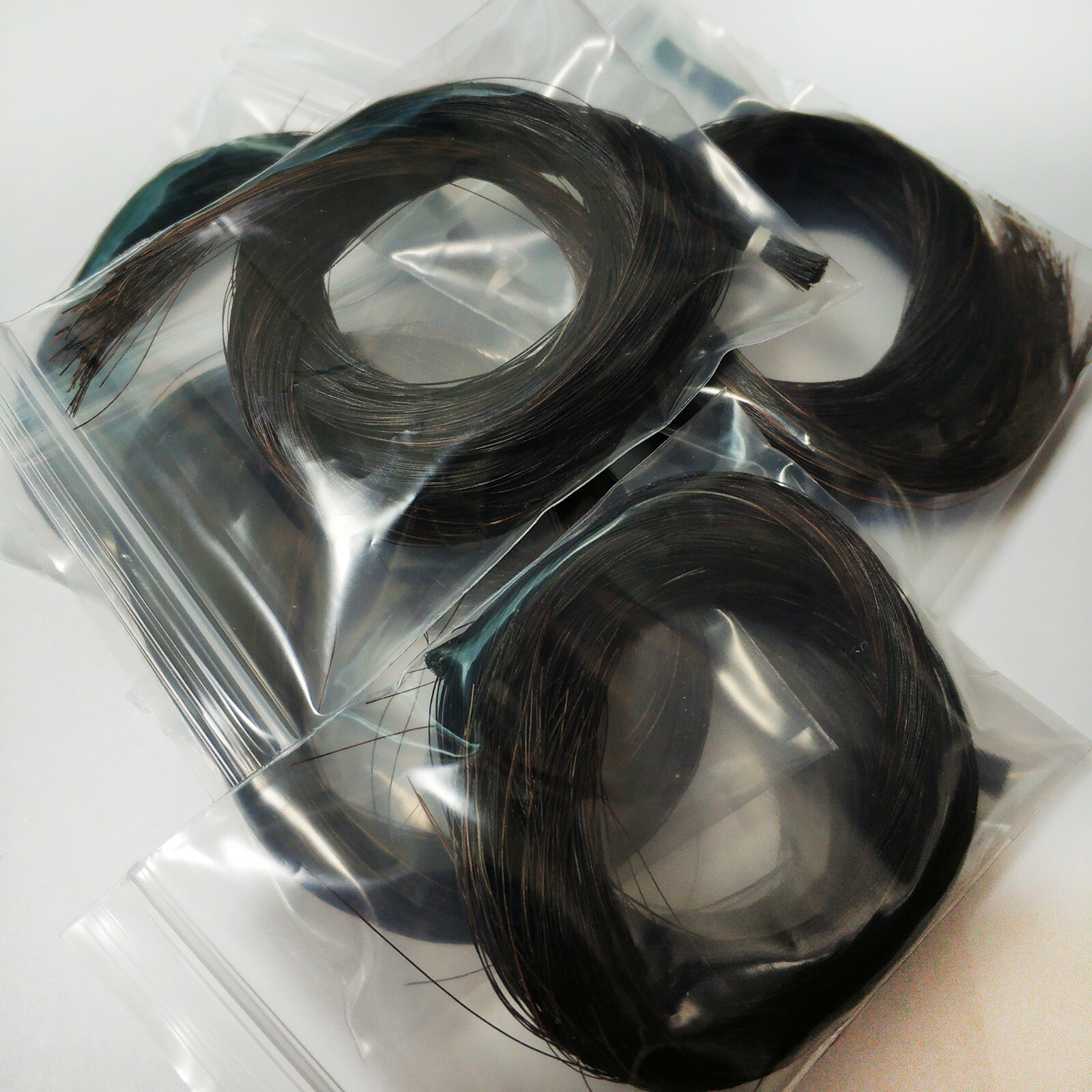 5 hanks Mongolian Black Bow Rehair for Violin Viola Cello bass bow eBay