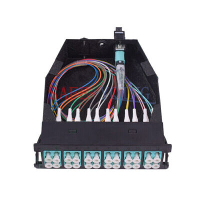 1PC MTP-24 to 12x LC Duplex Type A 24 Fibers OM3 Multimode MTP/MPO Cassette NEW 