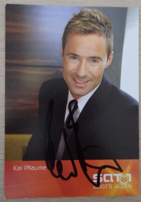 Autogramm deutscher Fernsehmoderator Kai Pflaume Sat1 (116017)