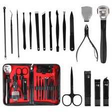 Professional Manicure Set and Nail Clippers Pedicure Kit 18 in 1,Stainless Steel