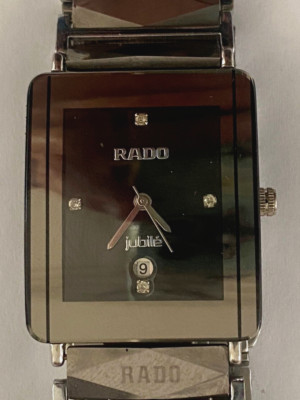 Rado Jubilé Watch 120.0281.3 Ceramic Diamond Dial Watch With Diamond Hour