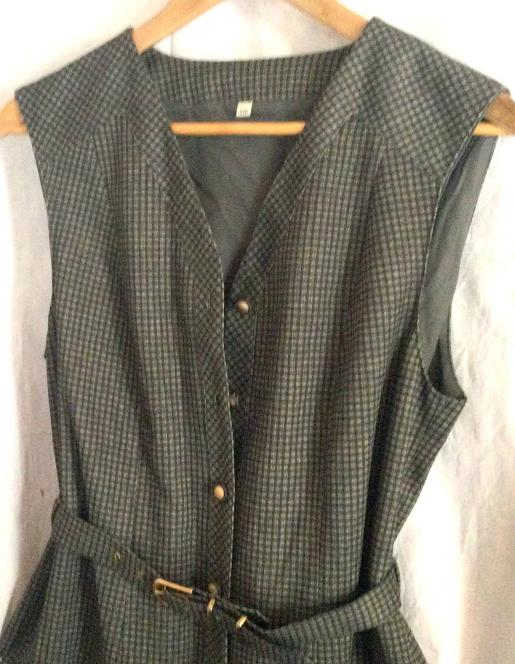 Damen-Kleid/Kleiderrock, elegant, sportlich- dezent-kariert, Gr. 38/M/L - Bild 3 von 3