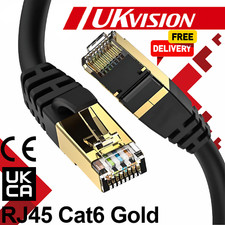 CAT6 RJ45 Ethernet Cable Network LAN Patch Lead Fast Speed Router to PC PS4 LOT