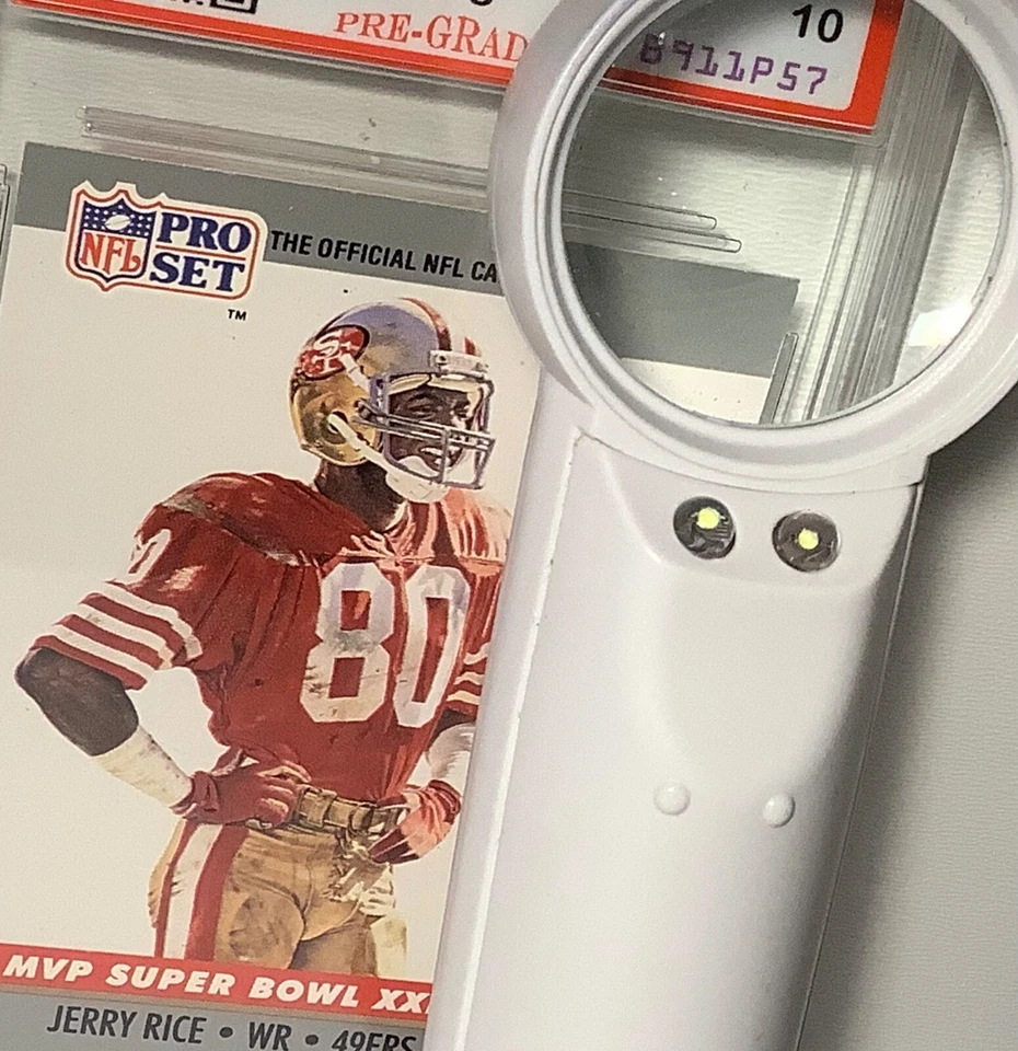 НОВЫЙ СПИСОК - 1990 Профессиональный Набор No23 Джерри Райс Безрецептурный Предварительно оцененный 10 Драгоценных Камней Mt Отличный Подарок - Изображение 3 из 4