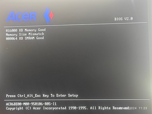 Sockel 3 LPX Acer A1G4 Series Mainboard (ALi M1429) von Acer Acros 486 PC - Bild 7 von 10