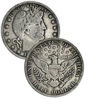 (1 PC. LOT) BARBER HALF DOLLAR SOLID HIGH GRADE FINE SILVER 1892 - 1915