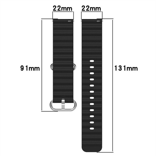 Silicone Ocean Strap Watch Band For Samsung Galaxy Watch 3 4 5 Bracelet 20/22mm - Picture 7 of 22