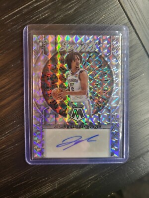 2022-23 Mosaic Scripts Jaylin Williams  Rookie Auto #RS-WIL - Thunder