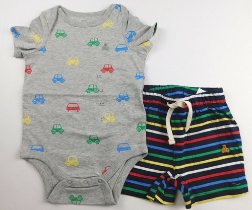 TOP/BODYSUIT & SHORTS--GAP--Baby Boy CARS 2 Pc Set--SIZE 12-18 Months--BRAND NEW - Picture 3 of 3