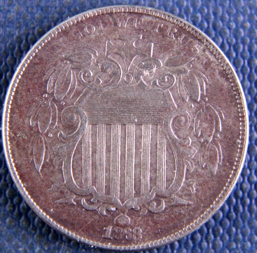 アメリカ硬貨5枚セット USA, 5 Cents, 1868, First US Nickel, Shield | eBay