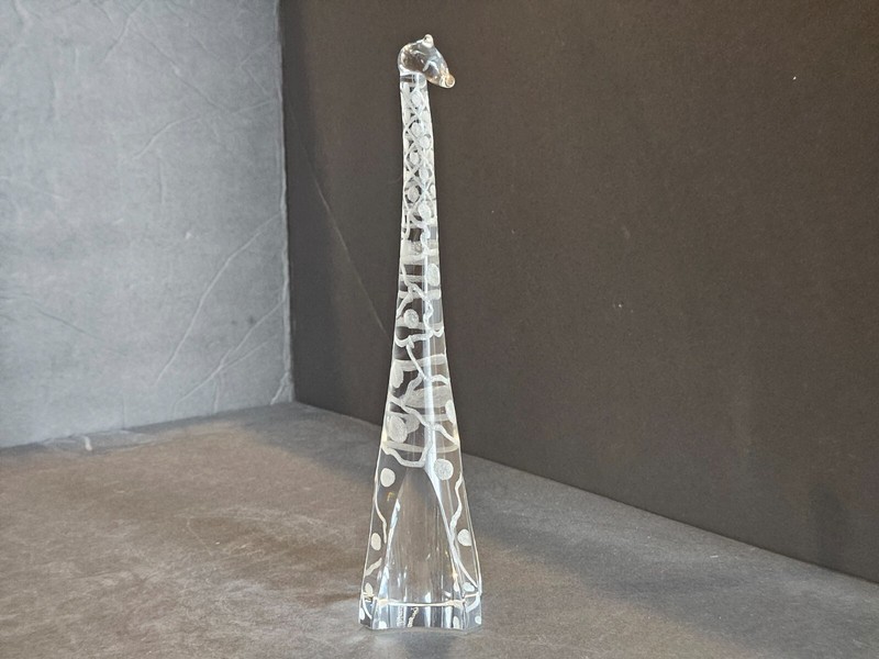 Kosta Boda Scandinavian Art Glass Giraffe Signed Vickie Lindstrand 