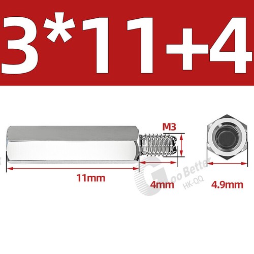 M2 - M10 Edelstahl Distanzbolzen Sechskant Abstandhalter Innen-Außengewinde PCB - Bild 56 von 255