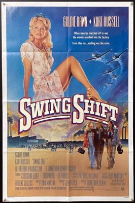 M269      SWING SHIFT one-sheet movie poster '84 Goldie Hawn, Kurt Russell