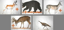 NRA Life-Size Game Targets Mix, 60" x 42" (5 folded), FREE SHIPPING