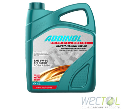 4 - 28 Liter Addinol SUPER Racing 5W-50 Motoröl für viele VW Audi MB BMW Opel