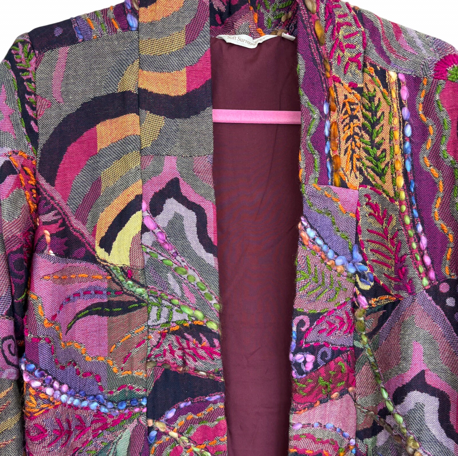 soft surroundings Multicolor Patchwork Paisley Bo… - image 18