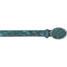 HANDMADE LOS ALTOS TURQUOISE GENUINE PIRARUCU FISH WESTERN COWBOY BELT