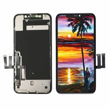 For iPhone 11 LCD Display Touch Screen Digitizer Assembly Replacement+Back Plate