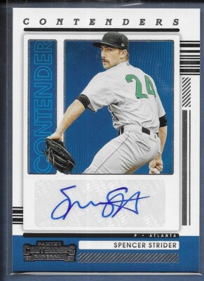 SPENCER STRIDER (RC AUTO) 2021 Panini Contenders Rookie Autograph #CA-SS Braves