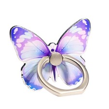 Butterfly Cell Phone Ring Stand Holder, Cute Butterfly Pattern Painted Metal ...
